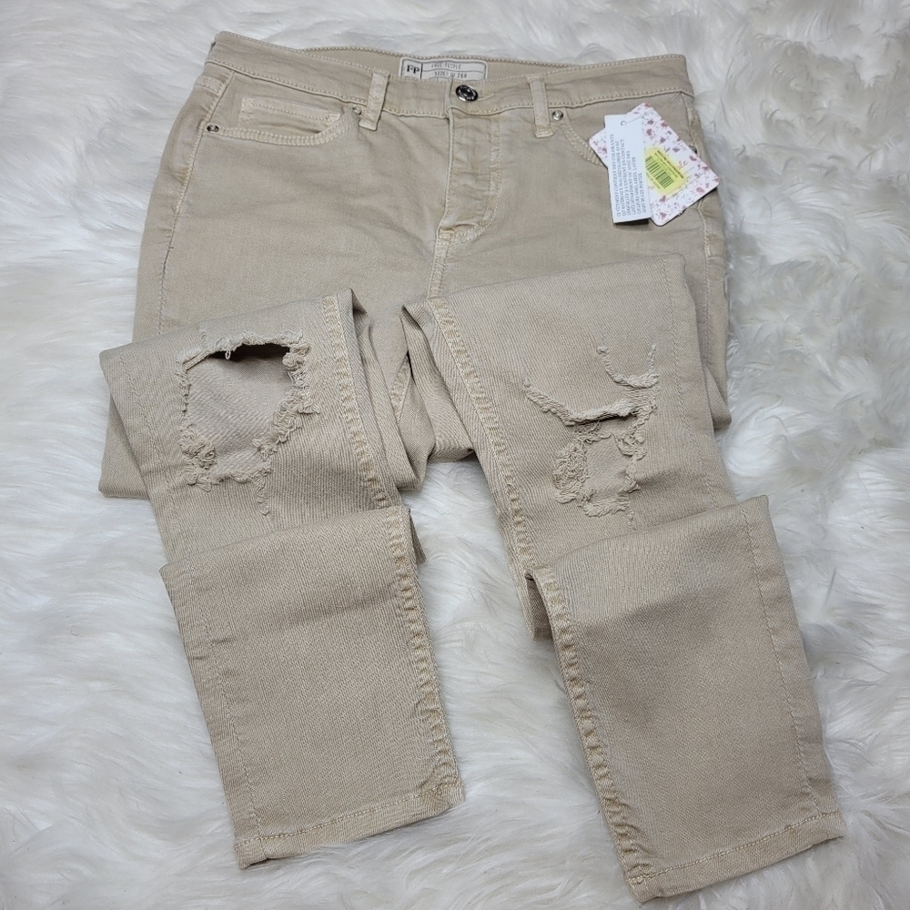 Free People High Rise Ankle Skinny Stretch Pant - Picture 7 of 12